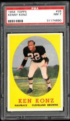 Kenny Konz #26 Football Cards 1958 Topps Prices