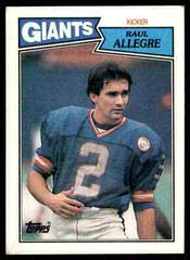 Raul Allegre Football Cards 1987 Topps Prices