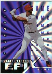 Juan Gonzalez [Game Purple] #E2 Baseball Cards 1998 Pinnacle Epix Prices
