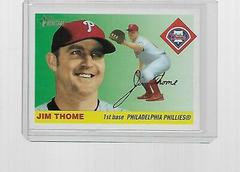 Jim Thome [Fielding] #1 Baseball Cards 2004 Topps Heritage Prices