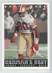 Jerry Rice #433 Football Cards 1993 Upper Deck Prices