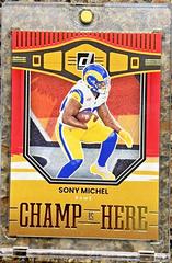 Sony Michel [Red] Football Cards 2022 Panini Donruss Champ is Here Prices