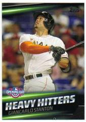 Giancarlo Stanton #HH-2 Baseball Cards 2016 Topps Opening Day Heavy Hitters Prices