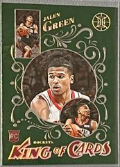 Jalen Green [Emerald] Basketball Cards 2021 Panini Illusions King of Cards Prices