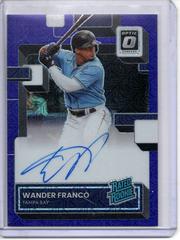 Wander Franco [Purple Mojo] #RRS-WF Baseball Cards 2022 Panini Donruss Optic Rated Rookie Signatures Prices