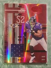 Ray Lewis [Mirror Red Materials] Football Cards 2005 Leaf Certified Materials Prices