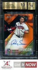 Dansby Swanson [Orange Refractor] Baseball Cards 2017 Topps Finest Firsts Autographs Prices
