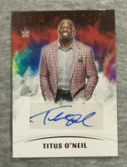 Titus O'Neil [Red] #OA-TON Wrestling Cards 2022 Panini Chronicles WWE Origins Autographs Prices