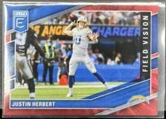 Justin Herbert [Red] Football Cards 2022 Panini Donruss Elite Field Vision Prices