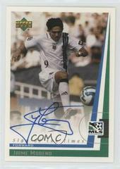 Jaime Moreno #JM Soccer Cards 1999 Upper Deck MLS Sign of the Times Prices