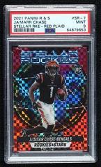 Ja'Marr Chase [Red Plaid] #SR7 Football Cards 2021 Panini Rookies and Stars Stellar Prices