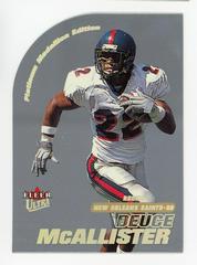 Deuce McAllister [Platinum Medallion] Football Cards 2001 Ultra Prices