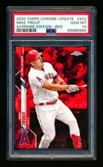 Mike Trout [Red Refractor] #1 Baseball Cards 2020 Topps Chrome Sapphire Prices