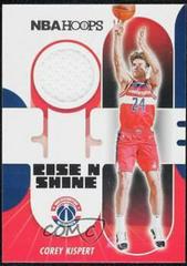 Corey Kispert [Winter] #RS-CK Basketball Cards 2021 Panini Hoops Rise N Shine Memorabilia Prices