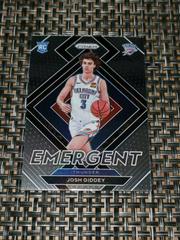 Josh Giddey #7 Basketball Cards 2021 Panini Prizm Emergent Prices