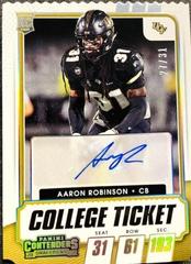 Aaron Robinson [Autograph Stub] #287 Football Cards 2021 Panini Contenders Draft Picks Prices