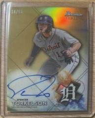 Spencer Torkelson [Gold Refractor] #BSPA-ST Baseball Cards 2021 Bowman Sterling Prospect Autographs Prices
