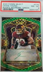 Chase Young [Green Prizm] Football Cards 2020 Panini Select Rookie Signatures Prices
