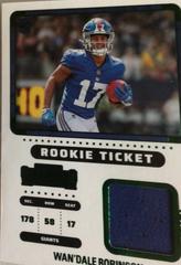 wan'dale robinson #RTS-WDR Football Cards 2022 Panini Contenders Rookie Ticket Swatches Prices