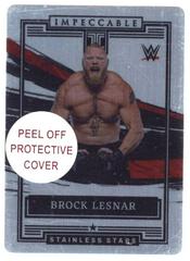Brock Lesnar #16 Wrestling Cards 2022 Panini Impeccable WWE Stainless Stars Prices