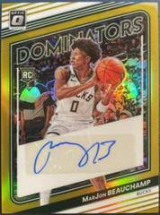 MarJon Beauchamp [Gold] #RDS-MJB Basketball Cards 2022 Panini Donruss Optic Rookie Dominators Signatures Prices