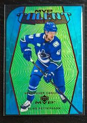 Elias Pettersson [Green] Hockey Cards 2023 Upper Deck MVP Colors & Contours Prices