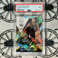 Damian Lillard [Gold] #41 Basketball Cards 2020 Panini Black Prices