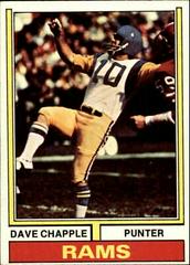 Dave Chapple #396 Football Cards 1974 Topps Prices
