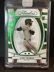 Alek Thomas [Emerald] #55 Baseball Cards 2022 Panini Flawless Prices