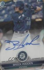 Brock Rodden [Gold Wave] #CDA-BR Baseball Cards 2023 Bowman Draft Chrome Prospect Autographs Prices