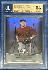 Mike Trout [Refractor Thick Stock] #PP5 Baseball Cards 2010 Bowman Platinum Prospects Prices