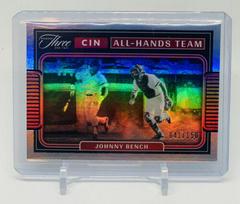 Johnny Bench #AHT-14 Baseball Cards 2022 Panini Three and Two All Hands Team Prices