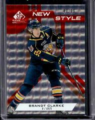 Brandt Clarke [Orange Foilboard] #NS-BC Hockey Cards 2021 SP Game Used CHL New Style Prices