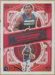 Anthony Edwards [Asia Red] Basketball Cards 2022 Panini Donruss Elite Deck Prices