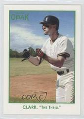 Will Clark [Green] #90 Baseball Cards 2011 Tristar Obak Prices