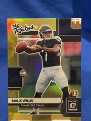 Malik Willis [Gold] #TR-2 Football Cards 2022 Panini Donruss Optic The Rookies Prices