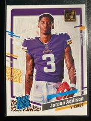 Jordan Addison #10 Football Cards 2023 Panini Donruss Rated Rookies Portrait Prices
