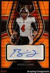 Bailey Zappe [Orange Pulsar] #RS-BZA Football Cards 2022 Panini Select Draft Picks Rookie SIgnatures Prices