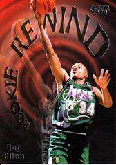 Ray Allen Basketball Cards 1997 Fleer Rookie Rewind Prices