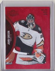 John Gibson [Red] #4 Hockey Cards 2021 Skybox Metal Universe Prices
