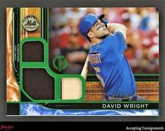 David Wright [Green] Baseball Cards 2022 Topps Tribute Triple Relics Prices