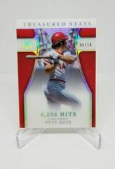 Pete Rose #TS-40 Baseball Cards 2022 Panini National Treasures Stats Prices