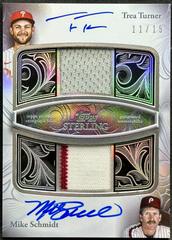 Mike Schmidt / Trea Turner #SDAR-TS Baseball Cards 2024 Topps Sterling Dual Autograph Relic Prices