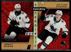 Brent Burns, William Eklund Hockey Cards 2021 Upper Deck Synergy Synergistic Duos Stars and Rookies Prices