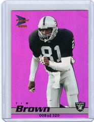 Tim Brown [Holo Purple] #103 Football Cards 1999 Pacific Prisms Prices