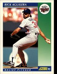 Rick Aguilera #42 Baseball Cards 1992 Score Prices