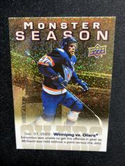 Connor McDavid [Gold] #MS-38 Hockey Cards 2023 Upper Deck Monster Season Prices