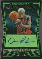 Dennis Rodman [Green] Basketball Cards 2018 Panini Obsidian Galaxy Autographs Prices