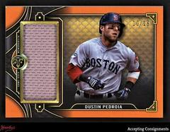 Dustin Pedroia [Amber] Baseball Cards 2022 Topps Triple Threads Single Jumbo Relics Prices