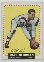 Dave Behrman #24 Football Cards 1964 Topps Prices